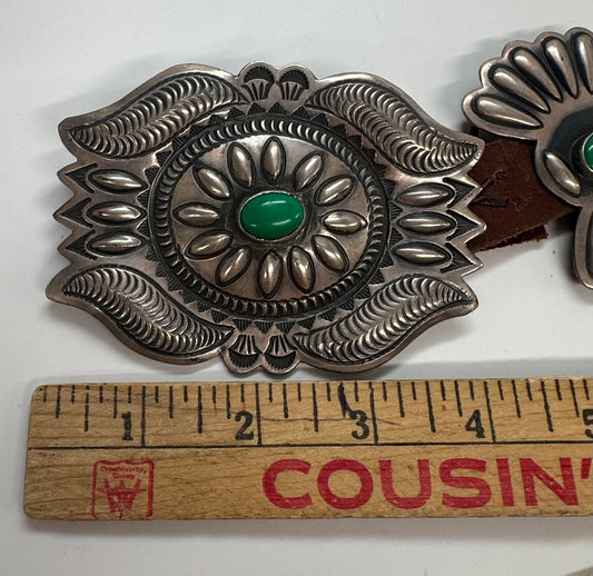 Green Turquoise Concho Belt