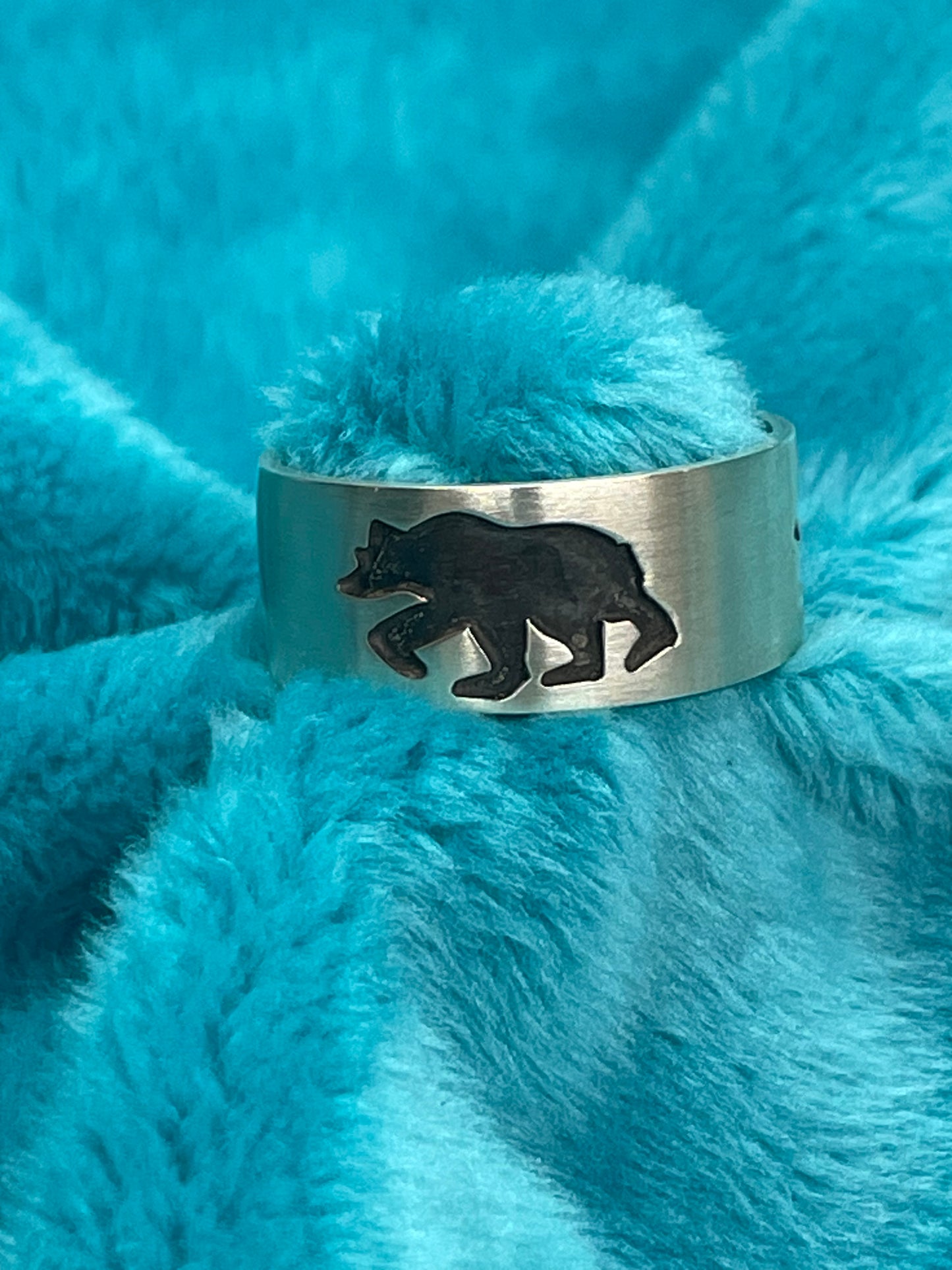 Silver Bear Ring