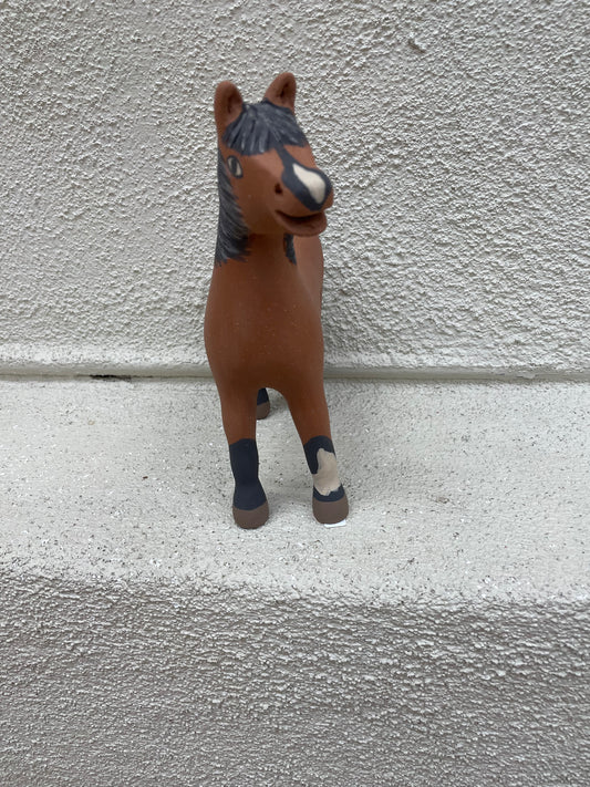 Horse Figurine Pottery