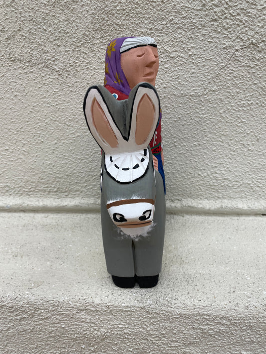 Donkey and Lady Pottery