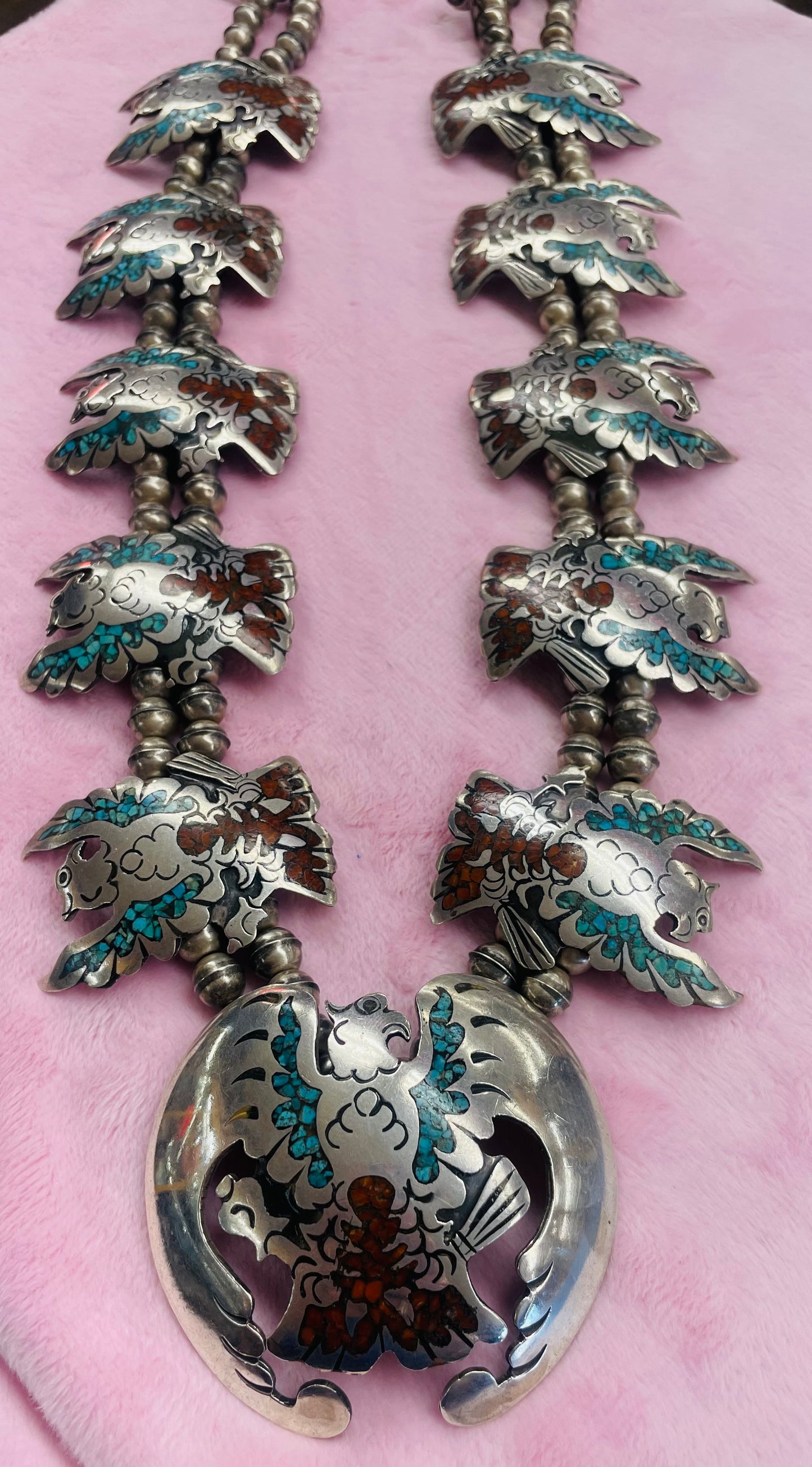 Zuni Squash with Chip Inlay Stones