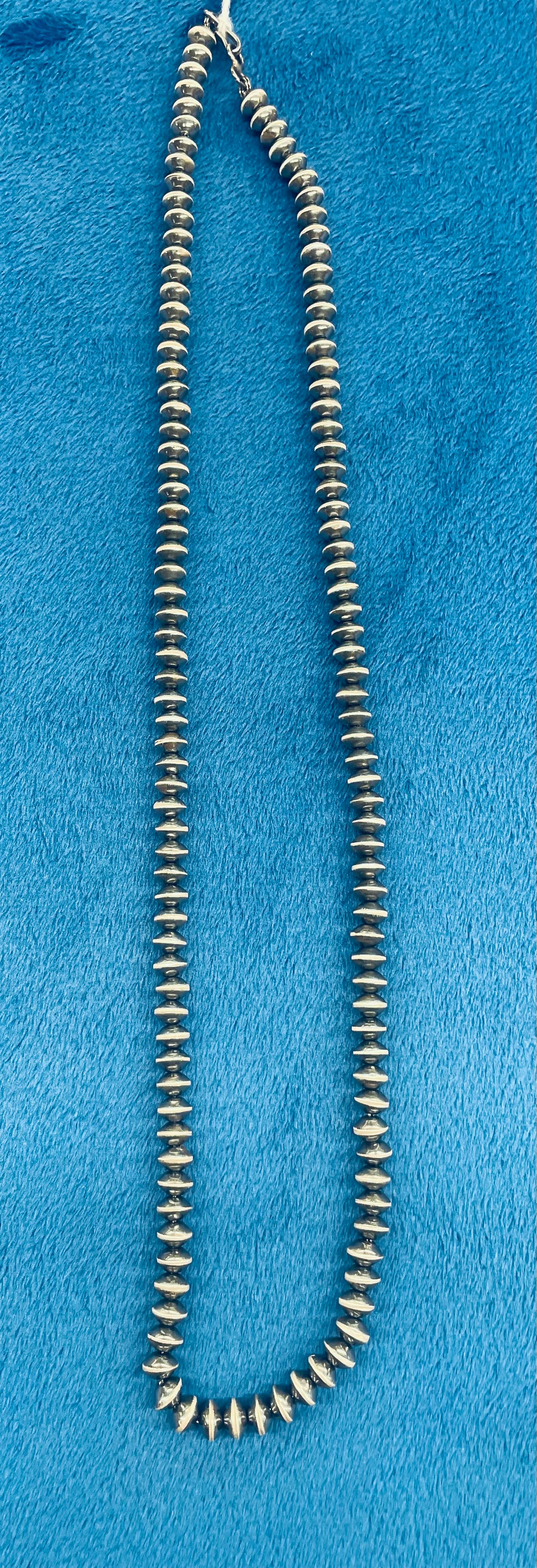 Silver Navajo Beads