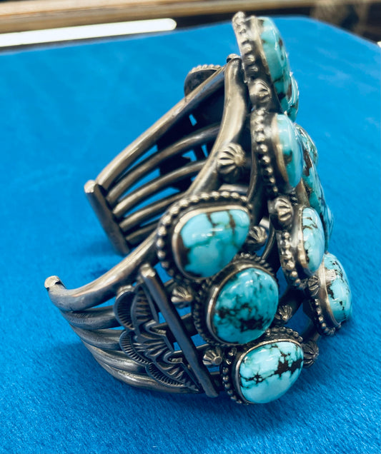 Turquoise Cluster Bracelet