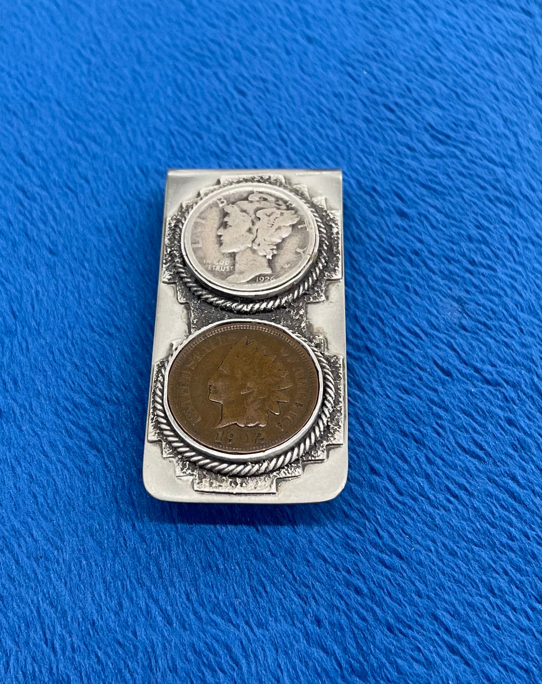 Silver and Copper Coin Money Clip