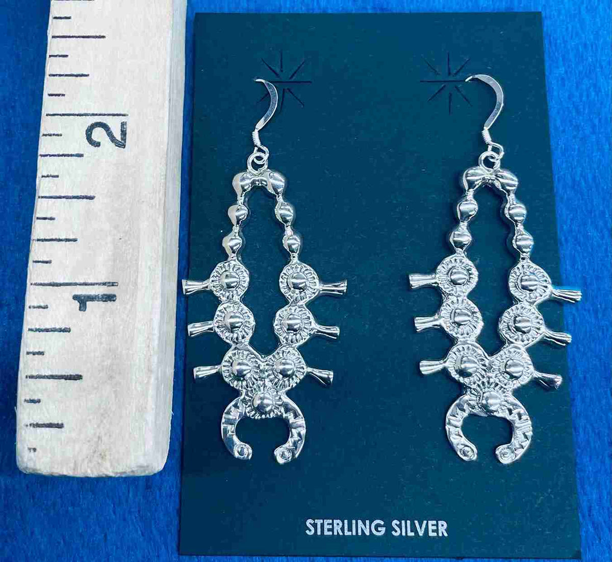 Silver Drop Squash Earrings, additional view 2