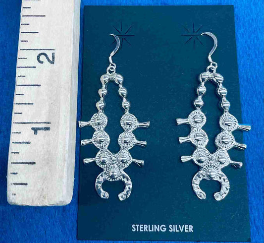 Silver Drop Squash Earrings, additional view 2