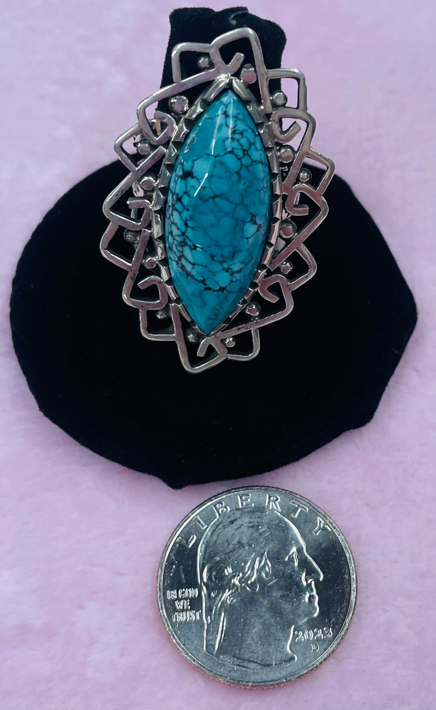 Turquoise and Silver Ring