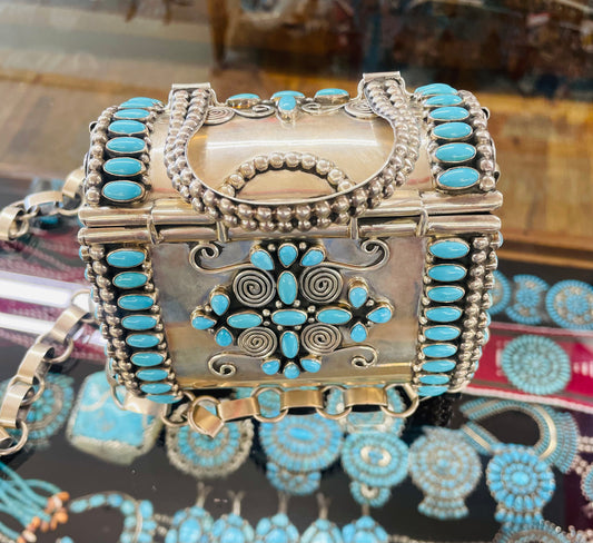 Sterling Silver and Turquoise Purse