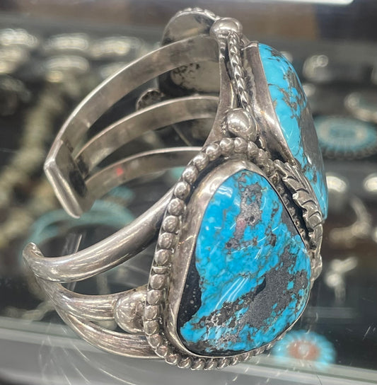 Vintage Turquoise and Silver Bracelet