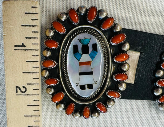 Inlay Kachina Concho Belt