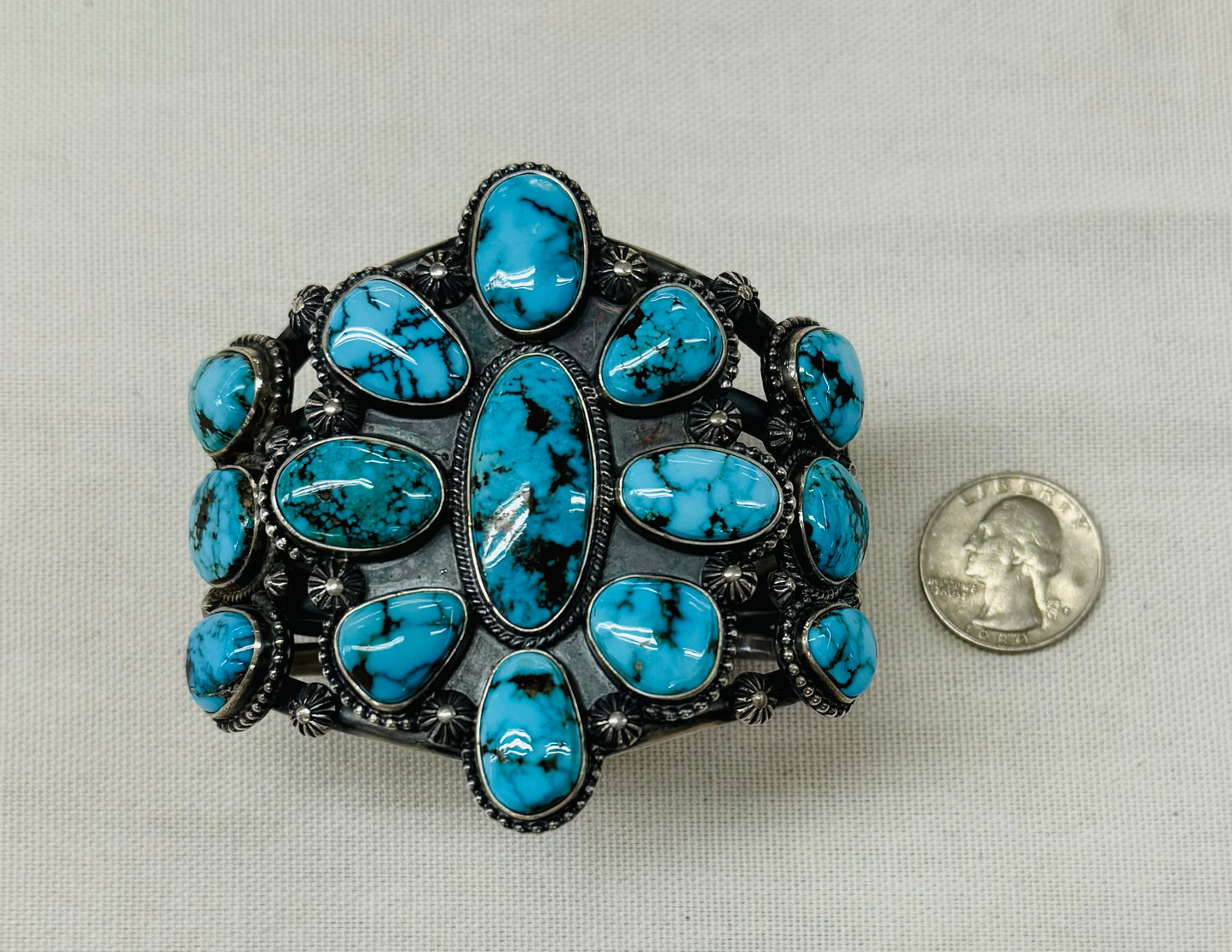 Turquoise Cluster Bracelet