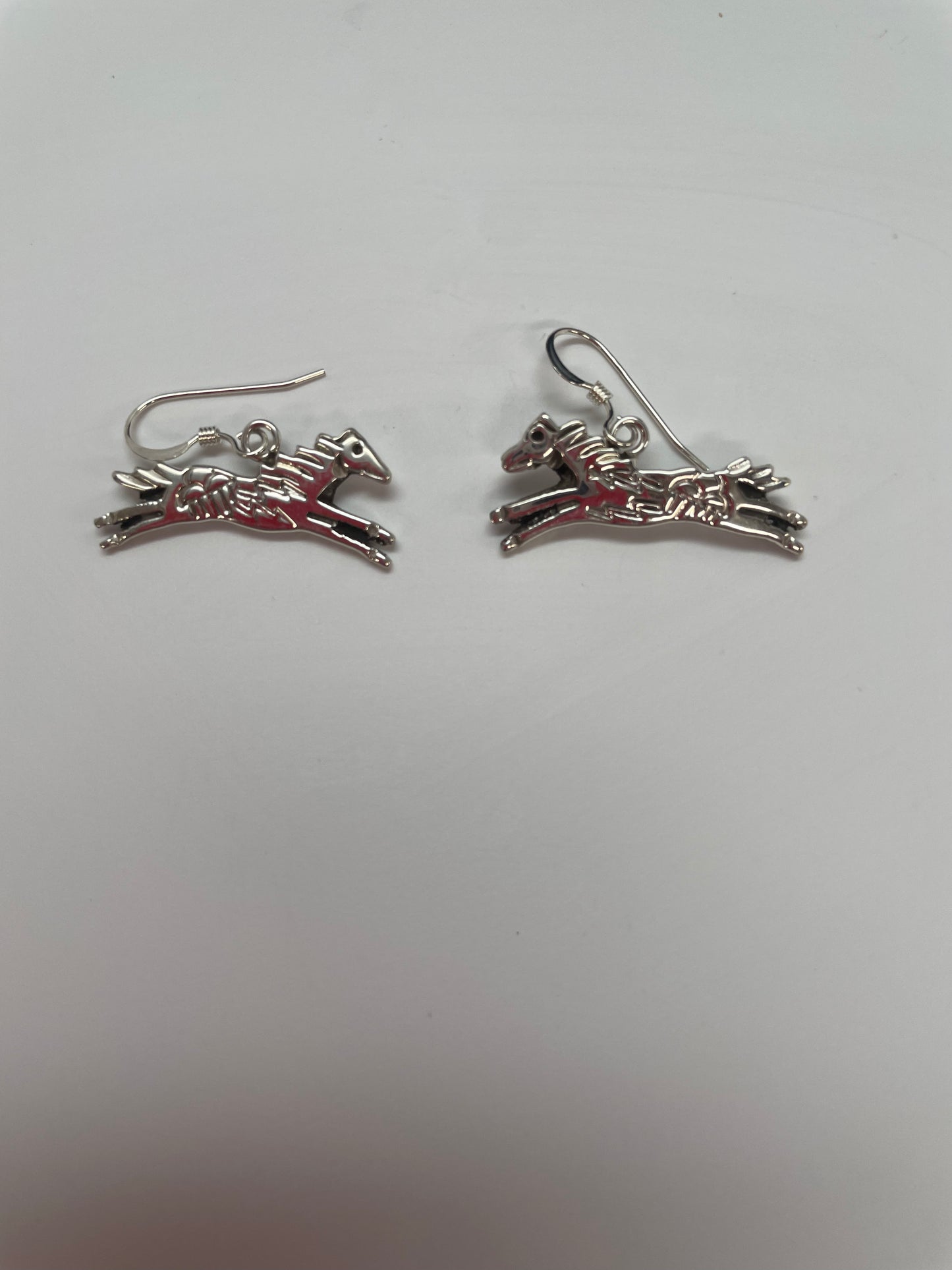 Sterling Silver Horse Earrings