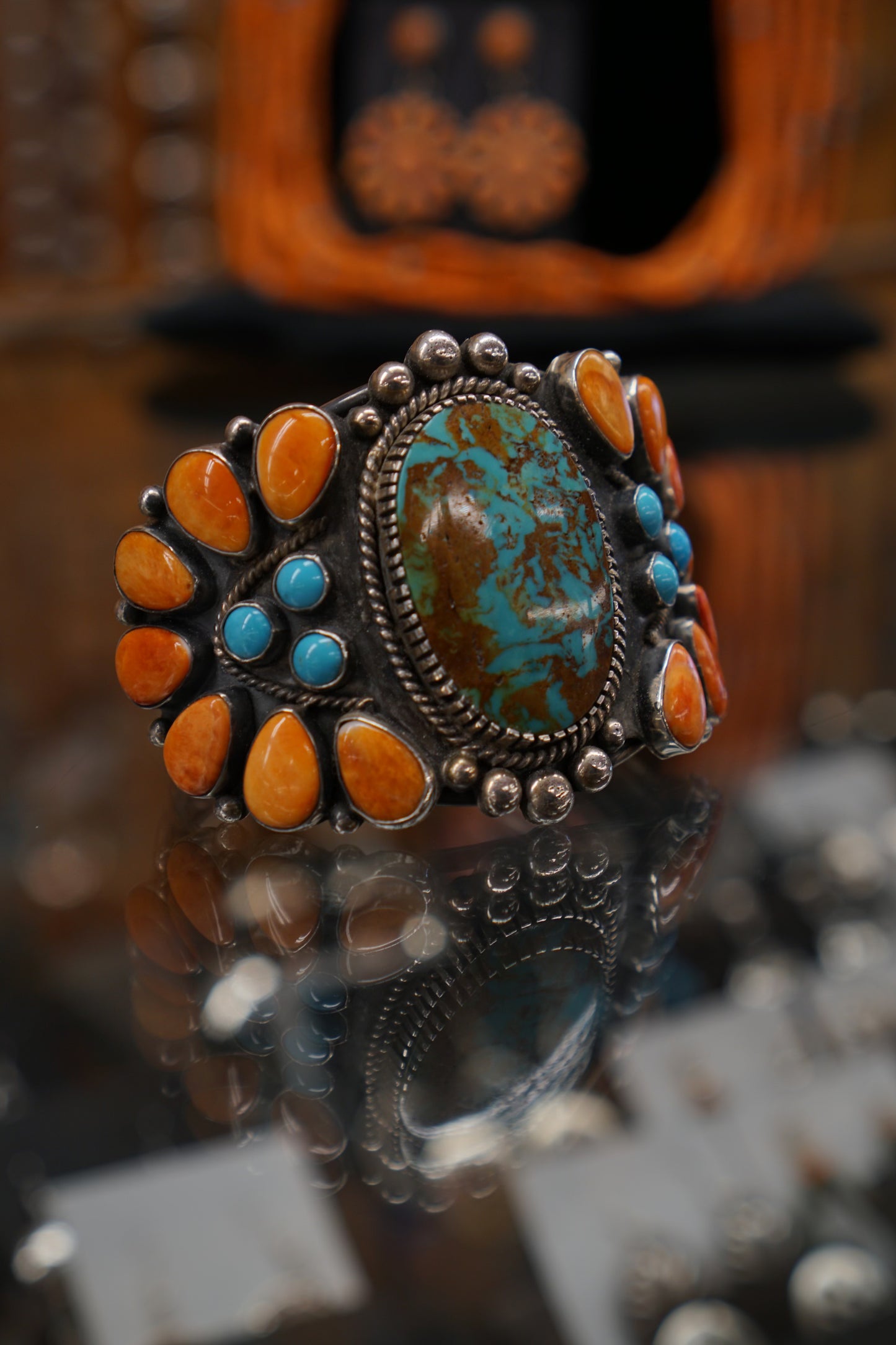 Sterling Silver Native American Bracelet