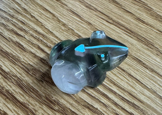 Zuni Frog Fetish Made from Chinese Flouirte Stone