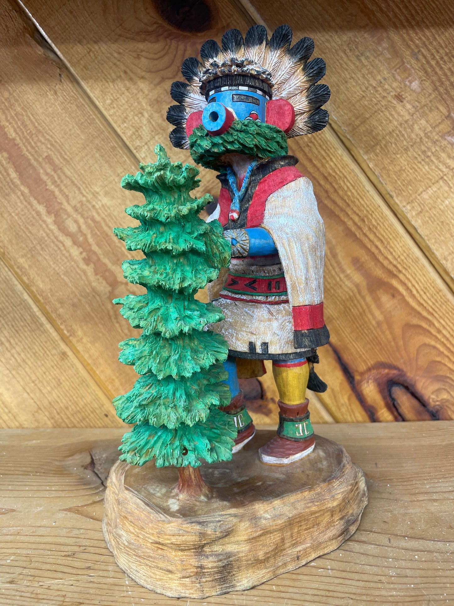 Morning Kachina (one piece of wood)