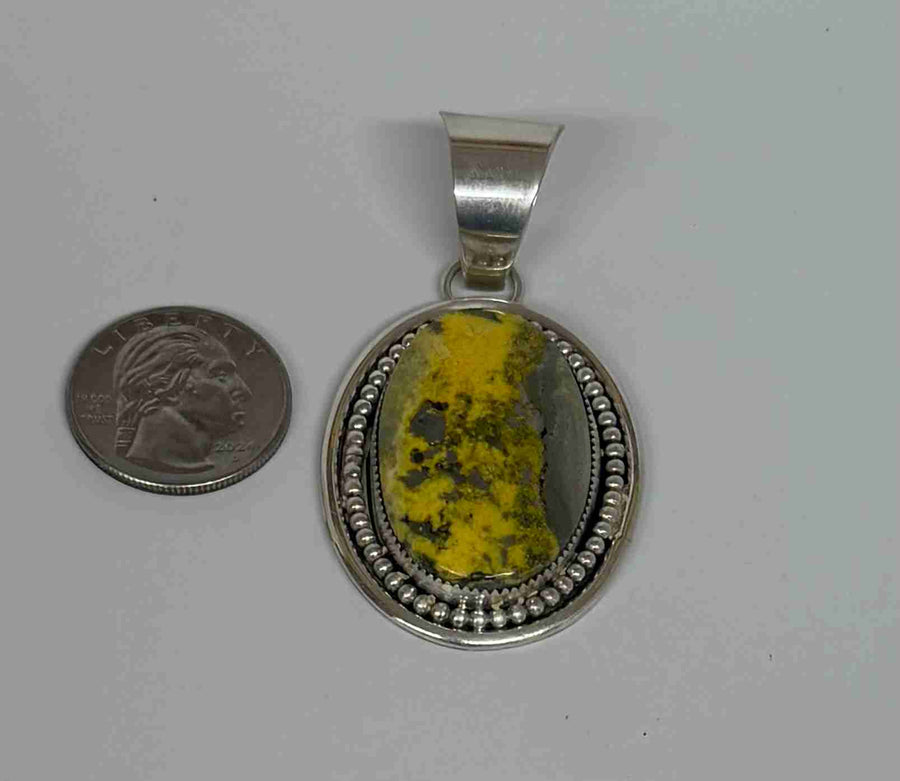 Authentic Stamped Bumble Bee Pendant