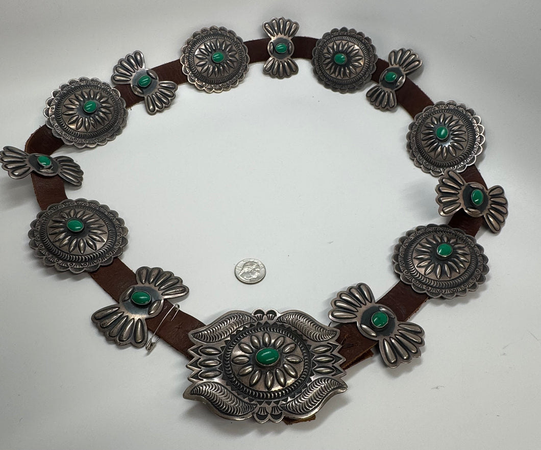 Green Turquoise Concho Belt