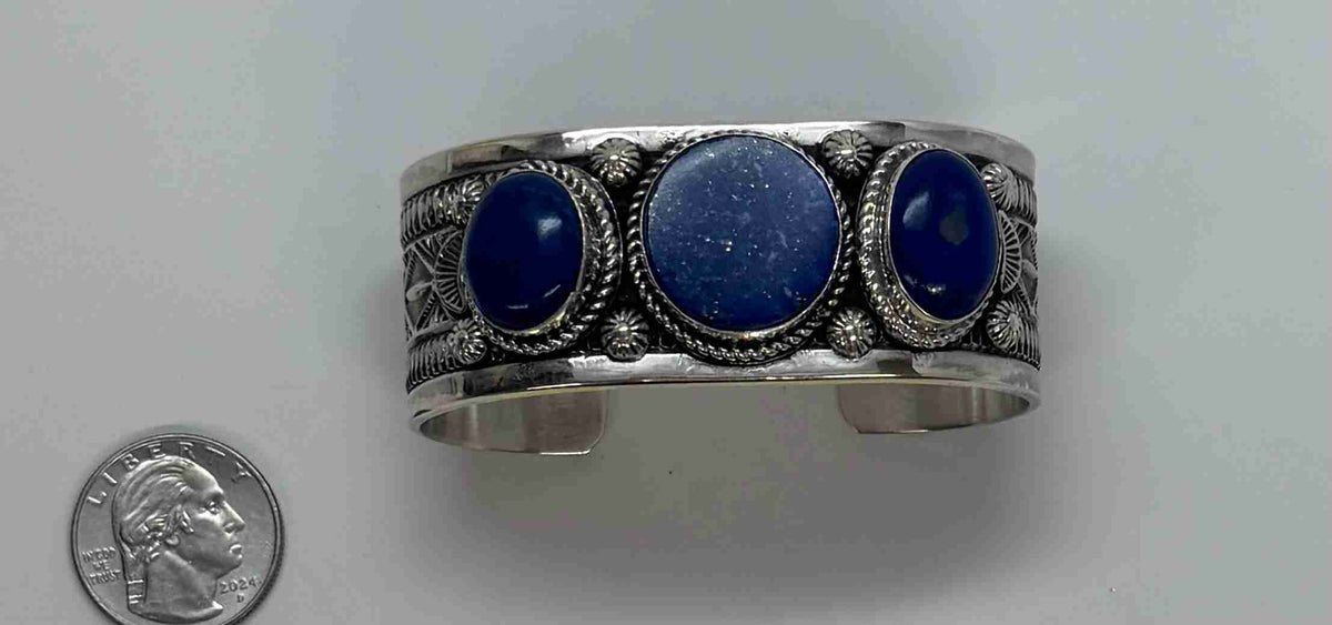 Authentic Stamp Lapis Multi-Stone Bracelet