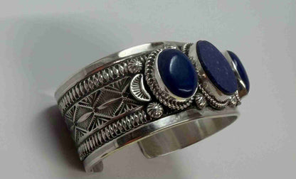 Authentic Stamp Lapis Multi-Stone Bracelet