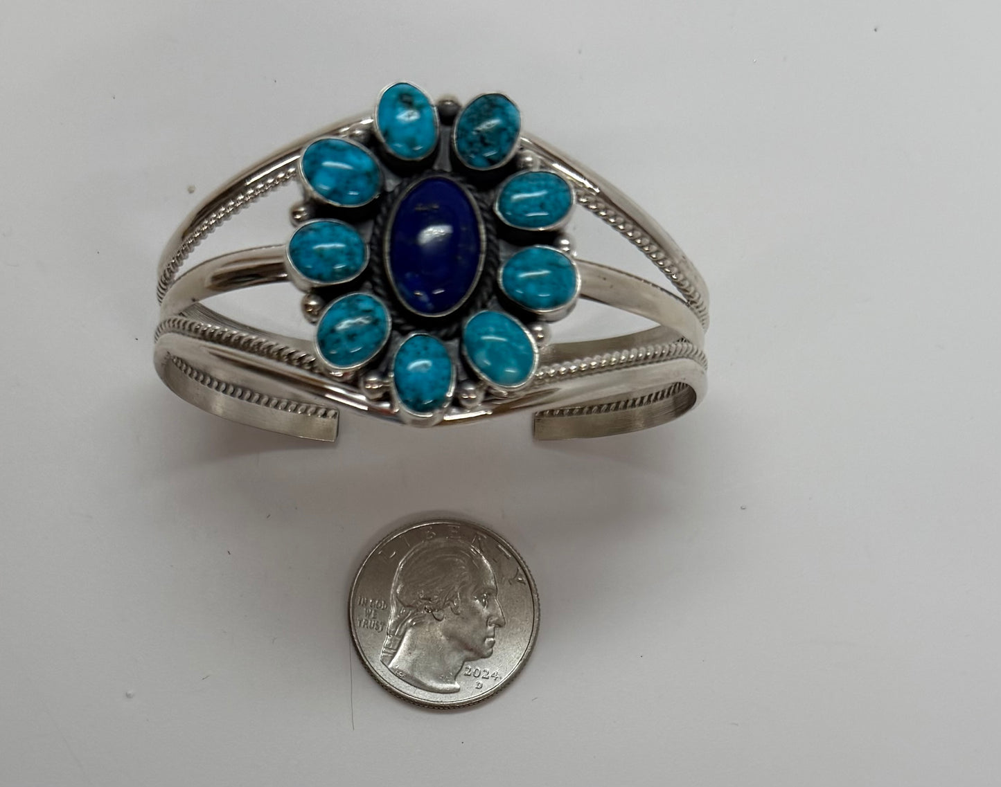 Lapis and Turquoise Bracelet