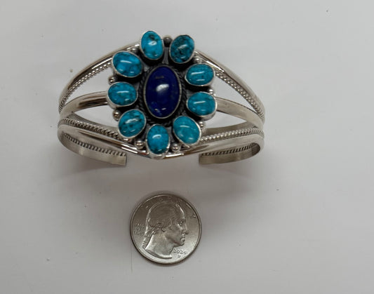 Lapis and Turquoise Bracelet