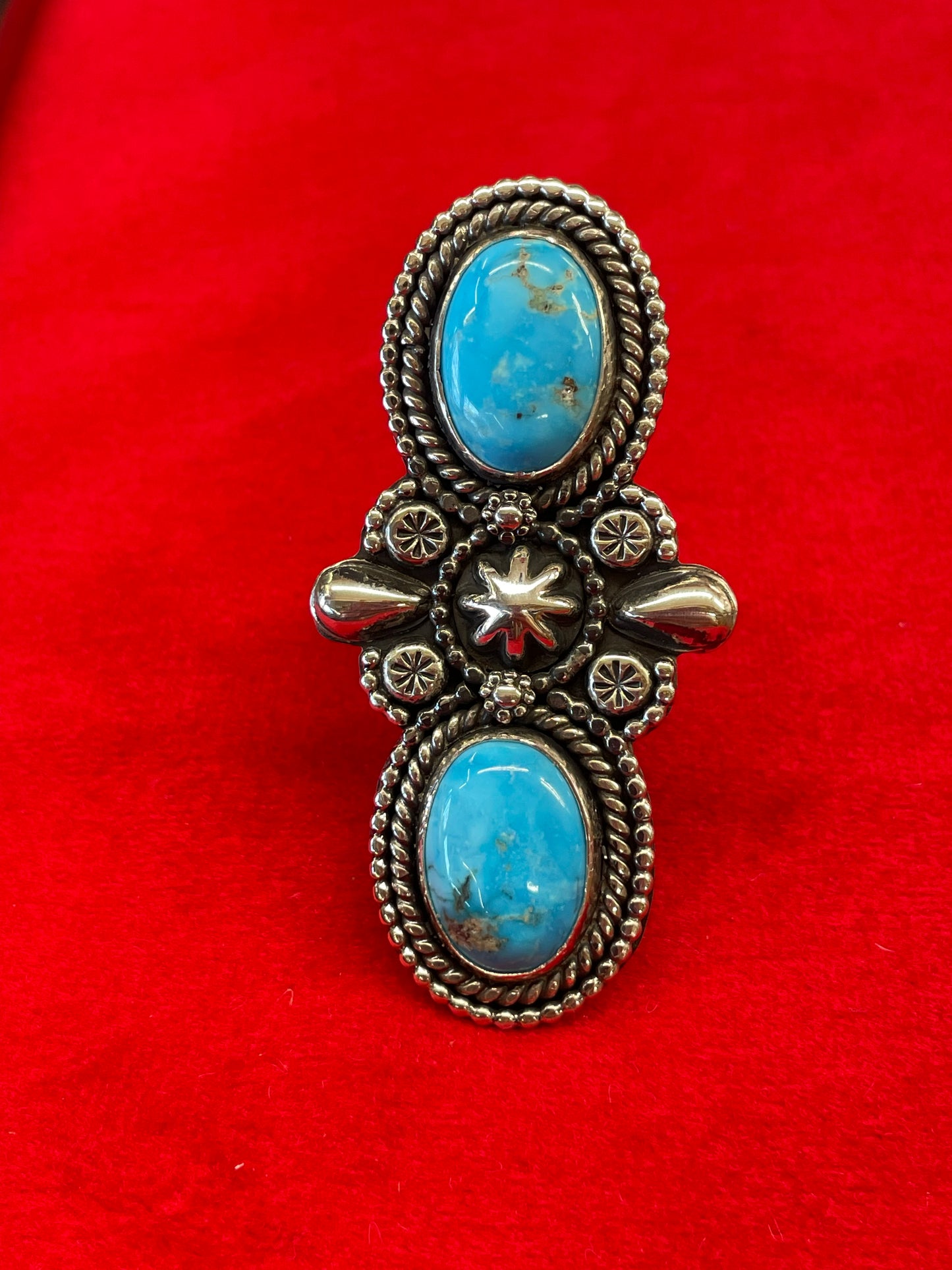 Women's Turquoise and Silver Ring