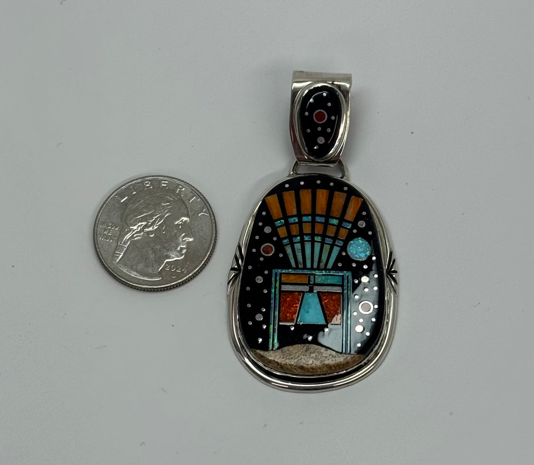 Navajo Inlay Pendant