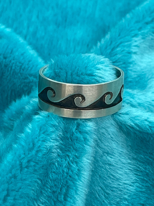 Silver Wave Ring