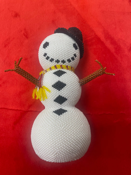 Beaded Snow Man