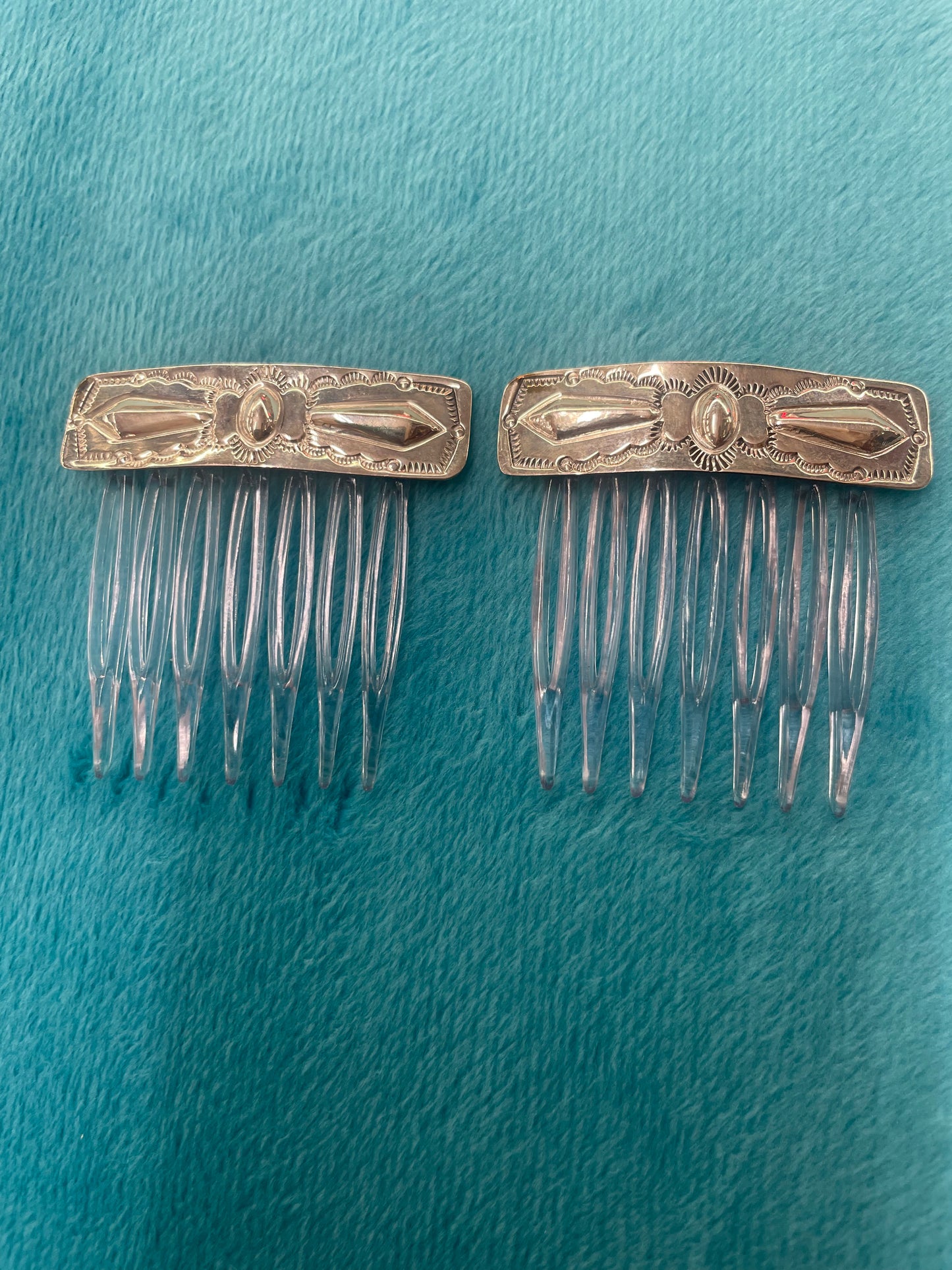 Silver Hair Clips