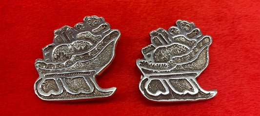 Sterling Silver Santa Sleigh