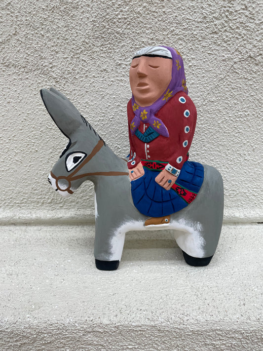 Donkey and Lady Pottery