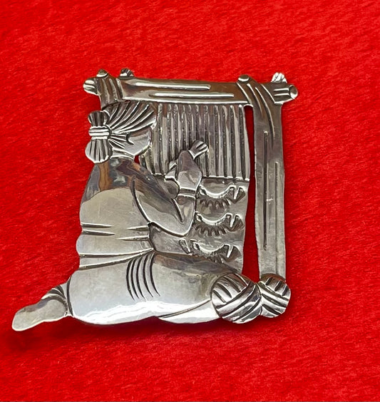 Native American Weaver Pin