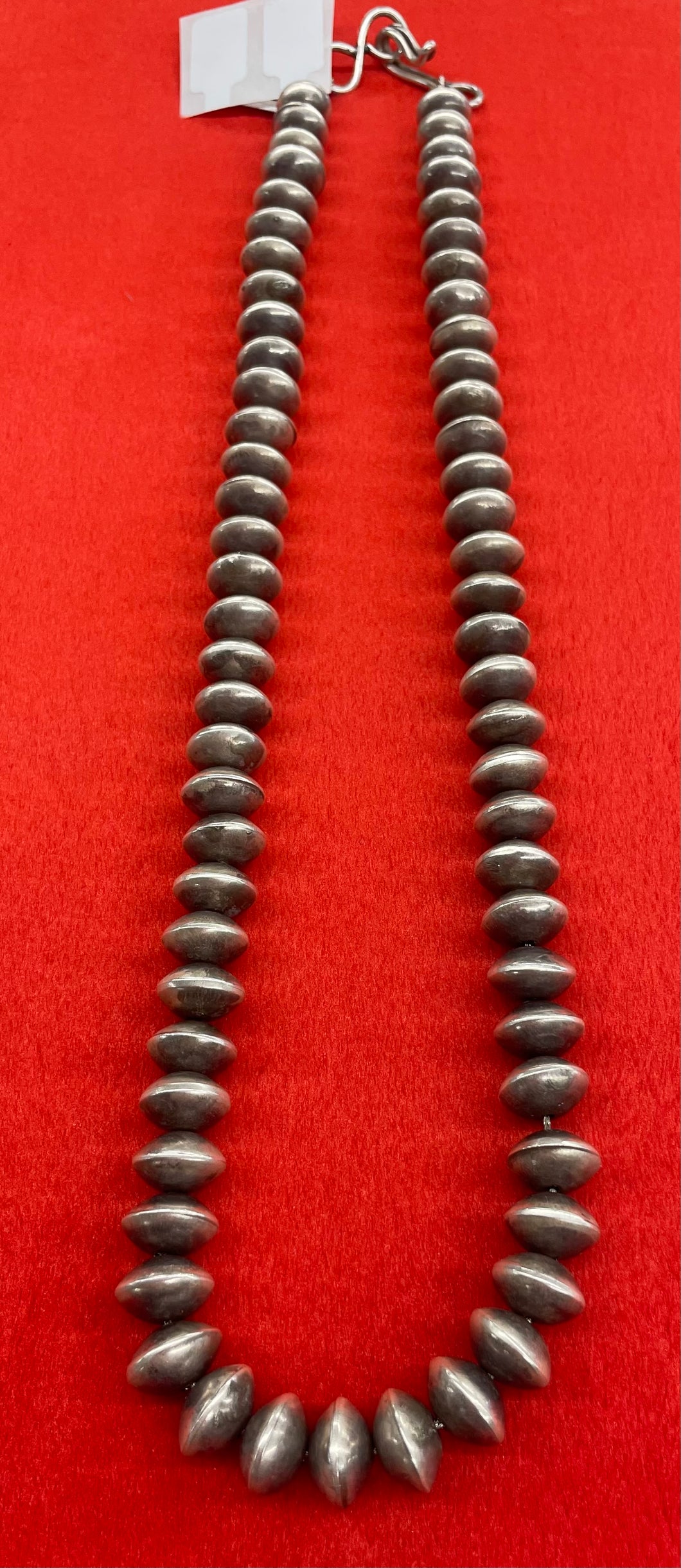 Sterling Silver Navajo Beads Necklace