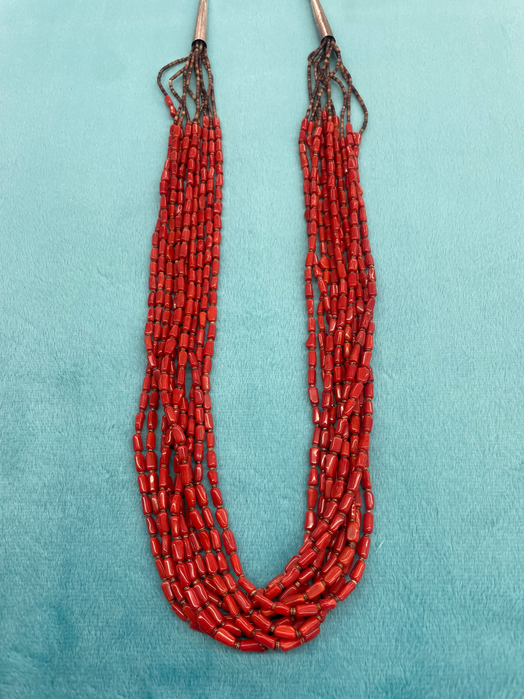 10 Strand Coral Beads Necklace