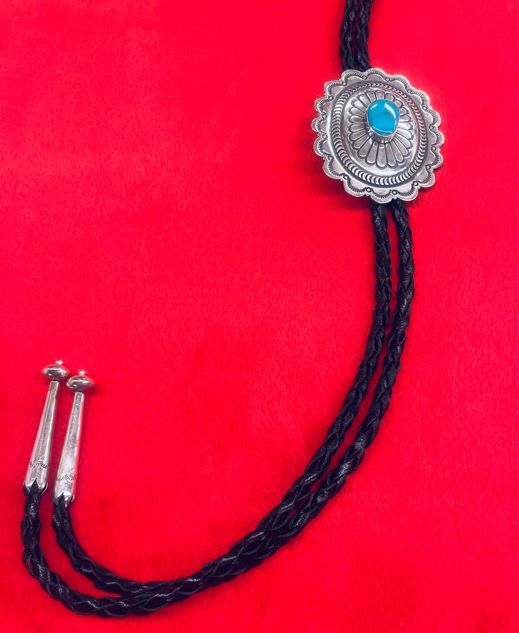 Bolo withe Sterling Silver and Turquoise