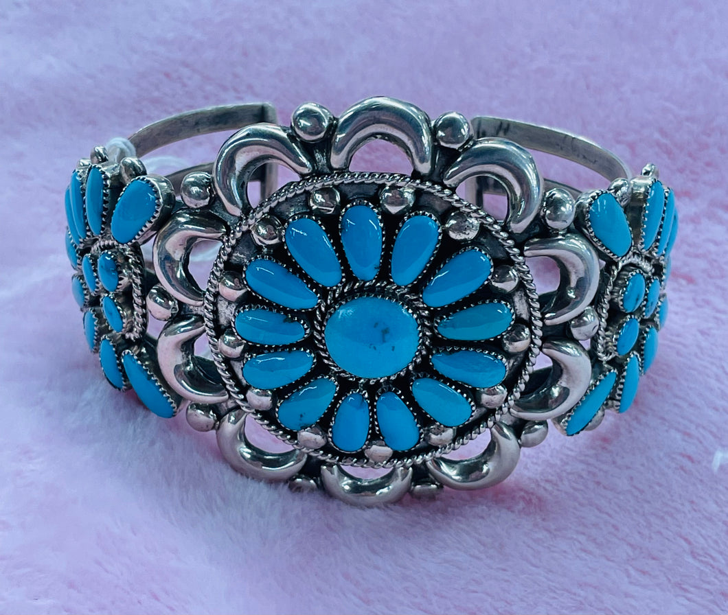 Silver and Turquoise Bracelet