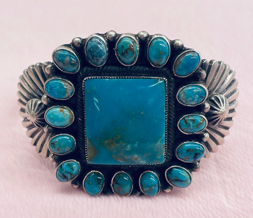 Silver and Turquoise Bracelet