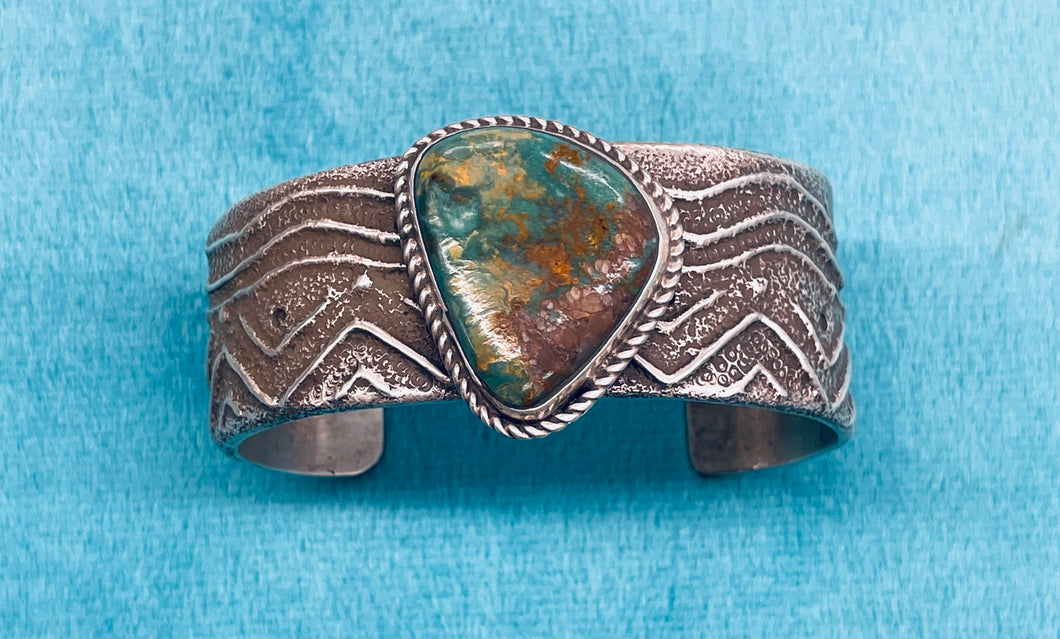 Royston Turquoise and Silver Bracelet