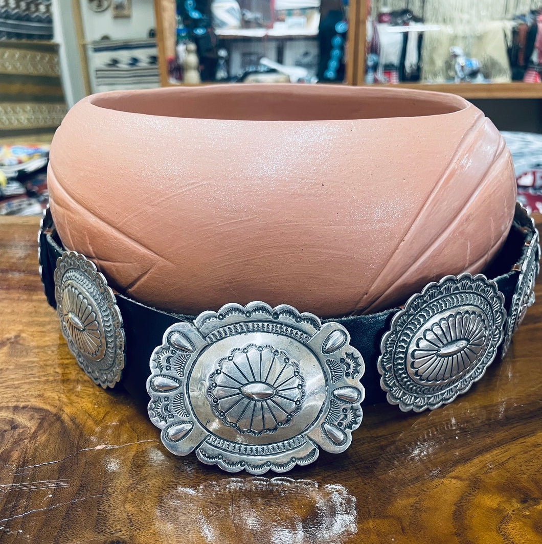 Vintage Silver Concho Belt