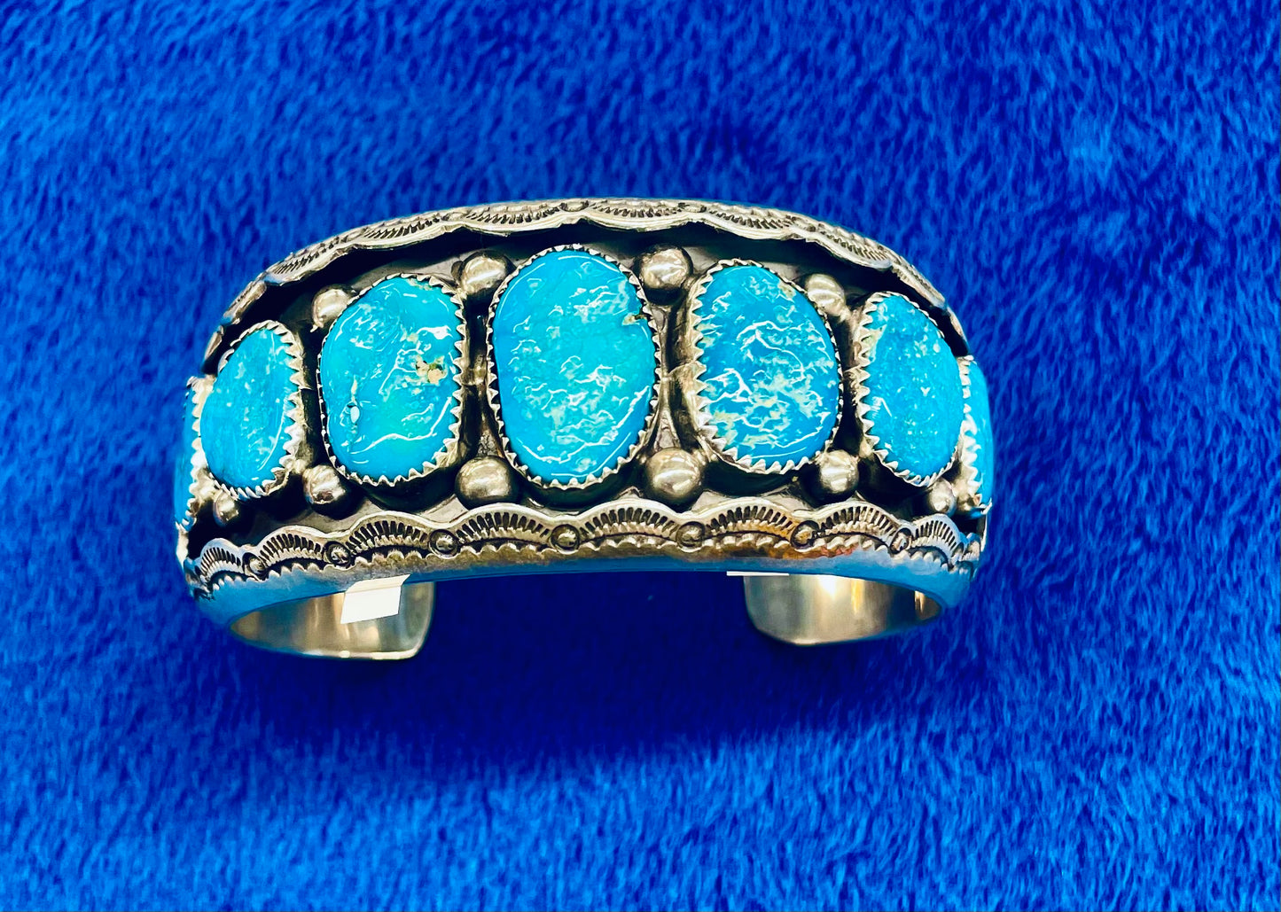 Turquoise and Silver Cuff Bracelet