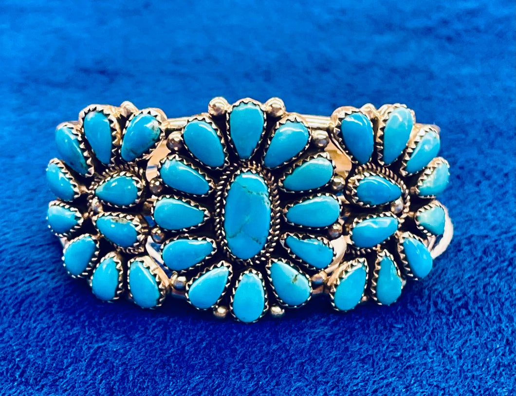 Turquoise Cluster Bracelet