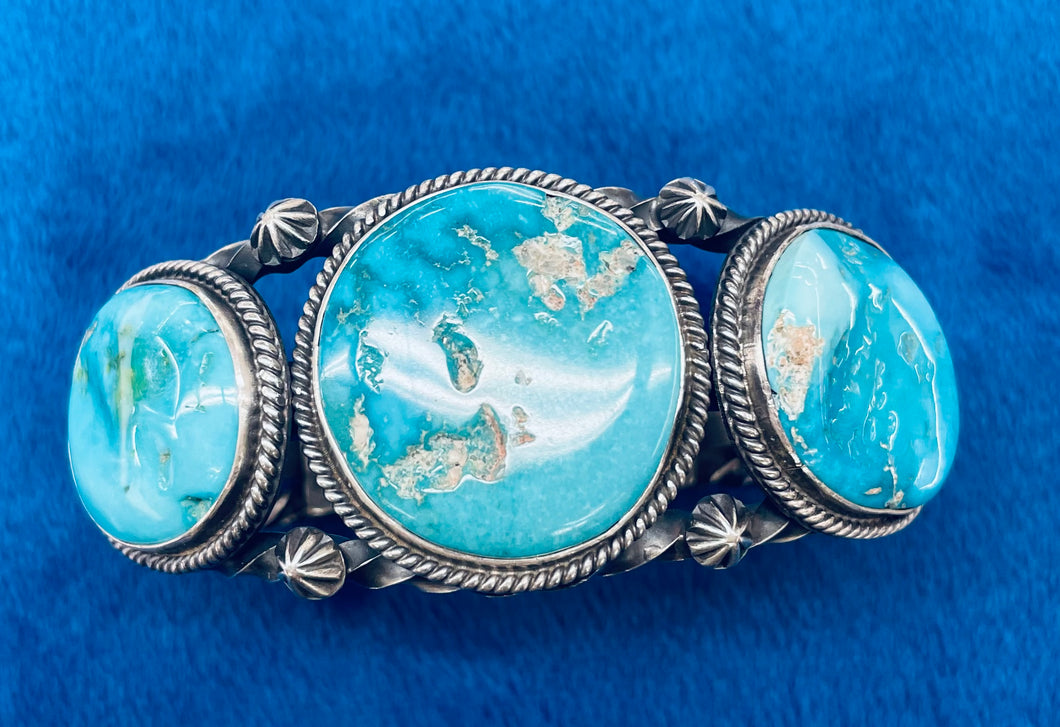 Tommy Jackson Turquoise and Silver Bracelet