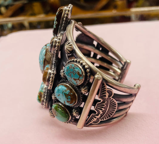 Turquoise Cluster Bracelet