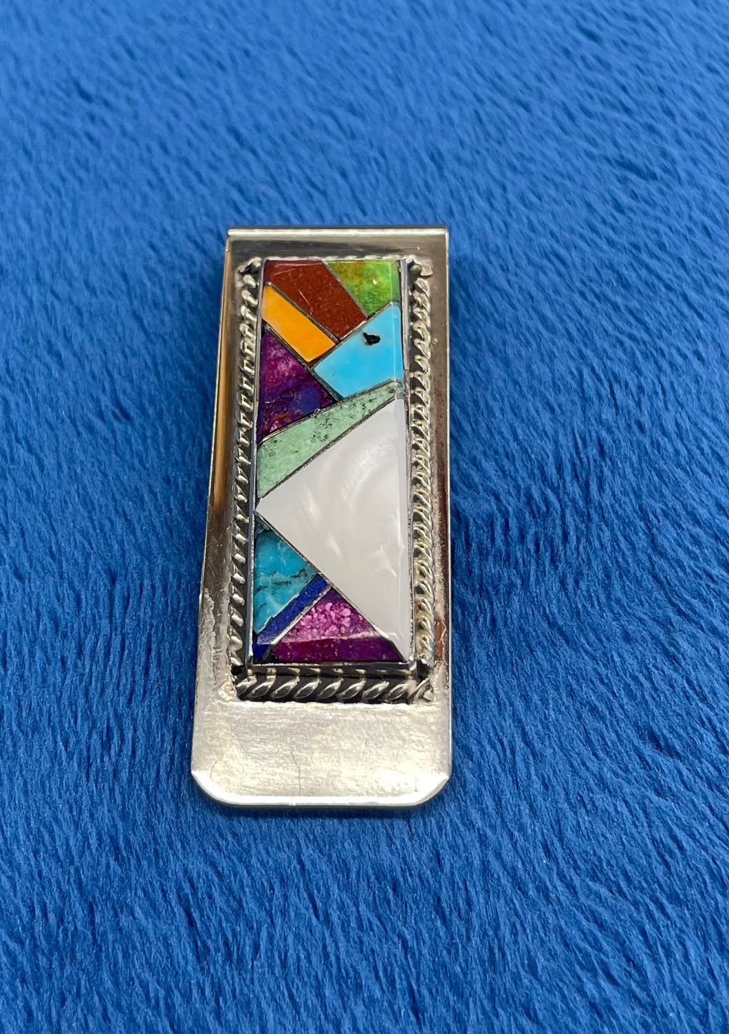 Inlay Stone with Silver Money Clip