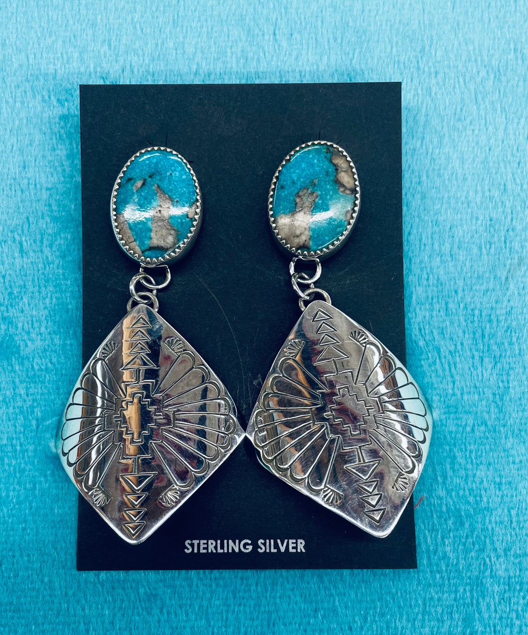 Sterling Silver with Turquoise Earrings