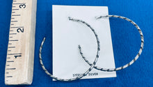 Load image into Gallery viewer, Large Silver Hoops
