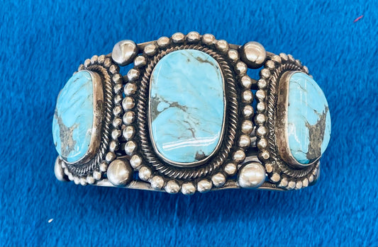 Turquoise and Silver Bracelet