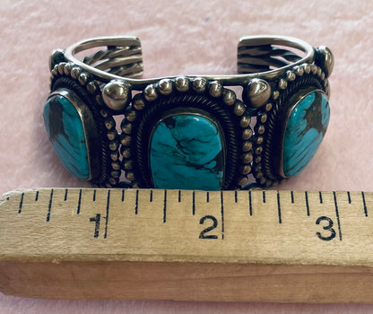 Turquoise and Silver Bracelet