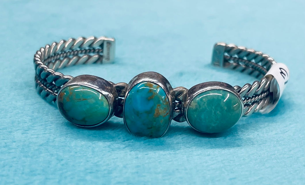 Turquoise and Silver Bracelet